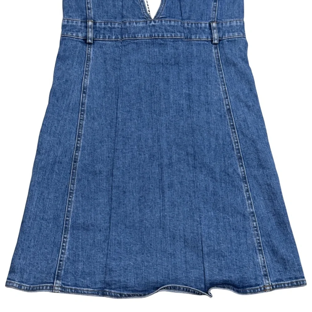 See by Chloé Denim Dress Shady Cobalt | Size 34 US 2 - Picture 9 of 12